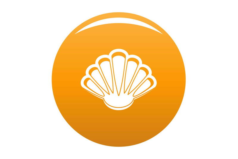 nice-shell-icon-vector-orange