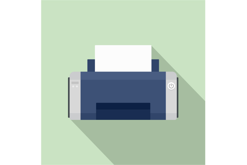 black-ink-printer-icon-flat-style