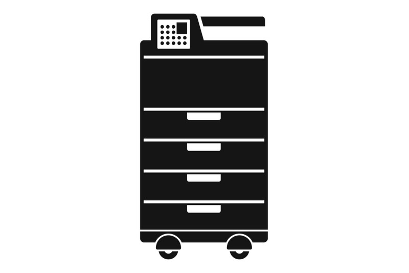 big-office-printer-icon-simple-style