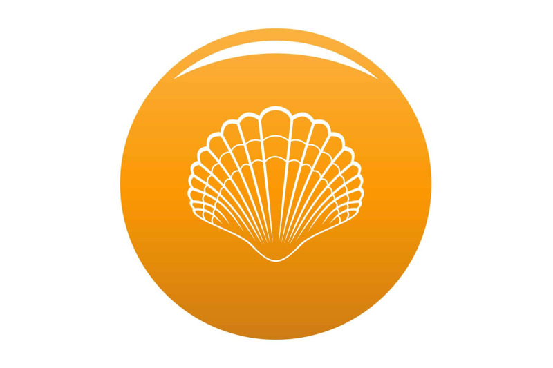 big-shell-icon-vector-orange