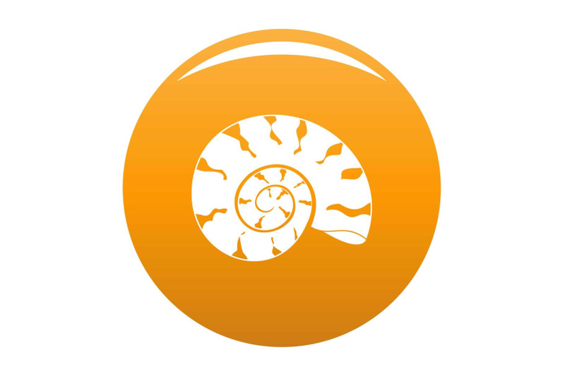 round-shell-icon-vector-orange