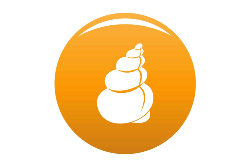 twisted-shell-icon-vector-orange
