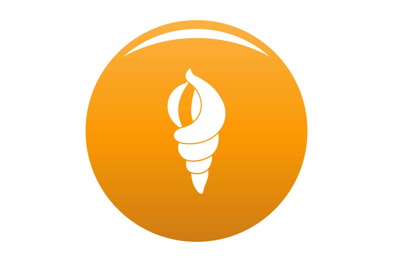 shell-as-house-icon-vector-orange