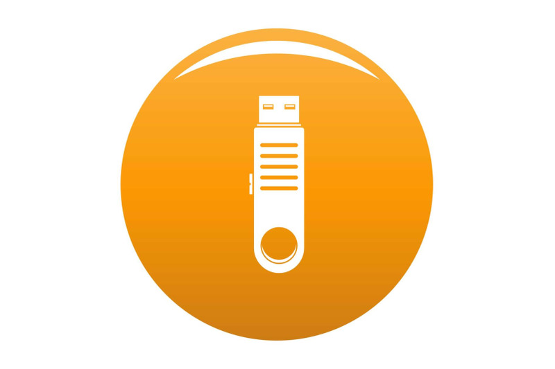 usb-icon-vector-orange