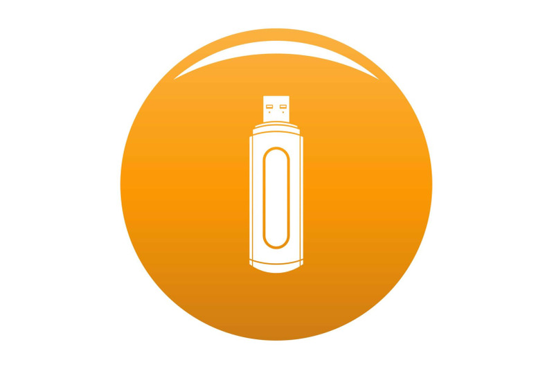 computer-flash-drive-icon-vector-orange