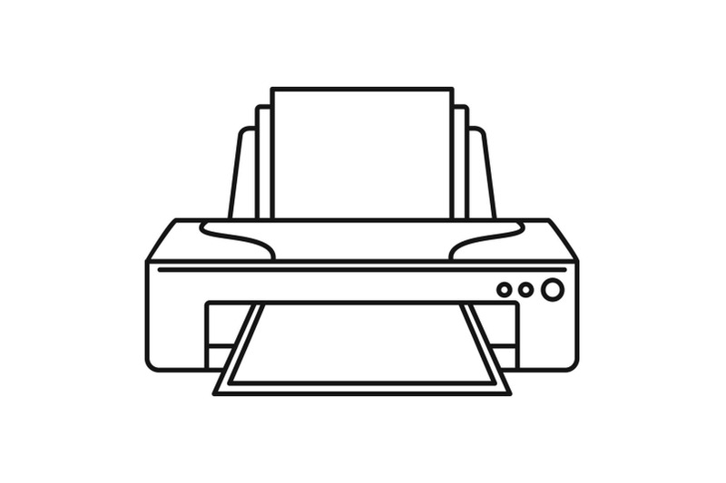 jet-printer-icon-outline-style