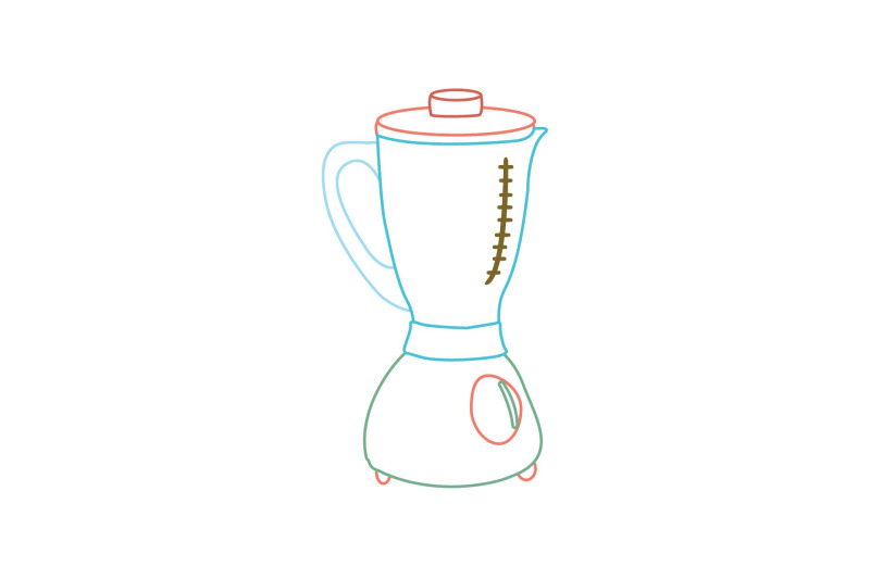 kitchen-blender-color-line-icon