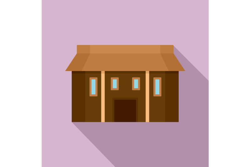 farm-asia-house-icon-flat-style