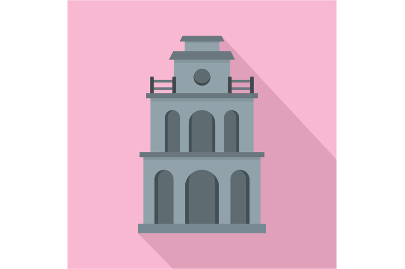 clock-building-icon-flat-style