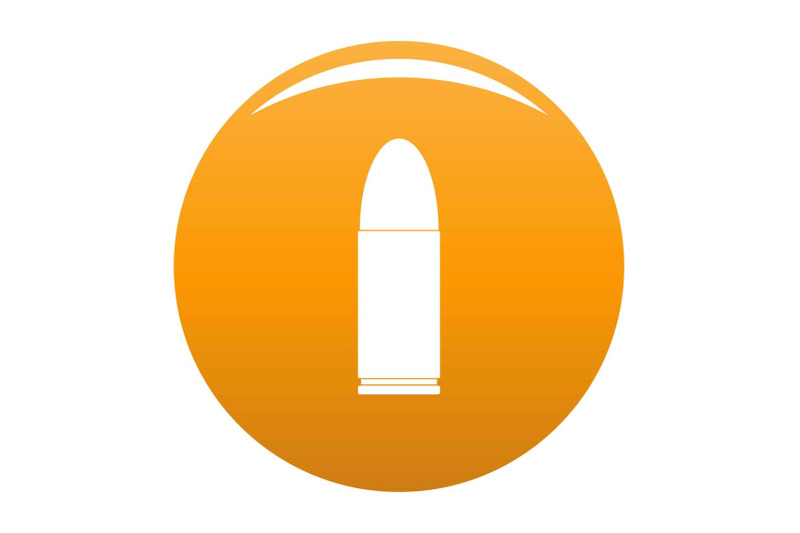 pistol-icon-vector-orange