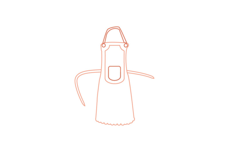 kitchen-apron-color-line-icon