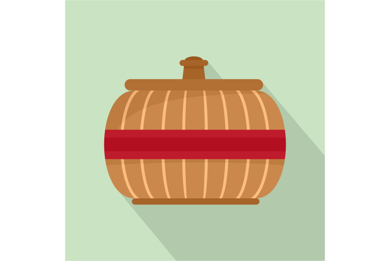 asia-vase-icon-flat-style