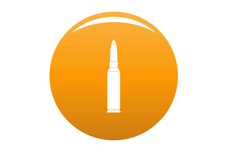 single-bullet-icon-vector-orange