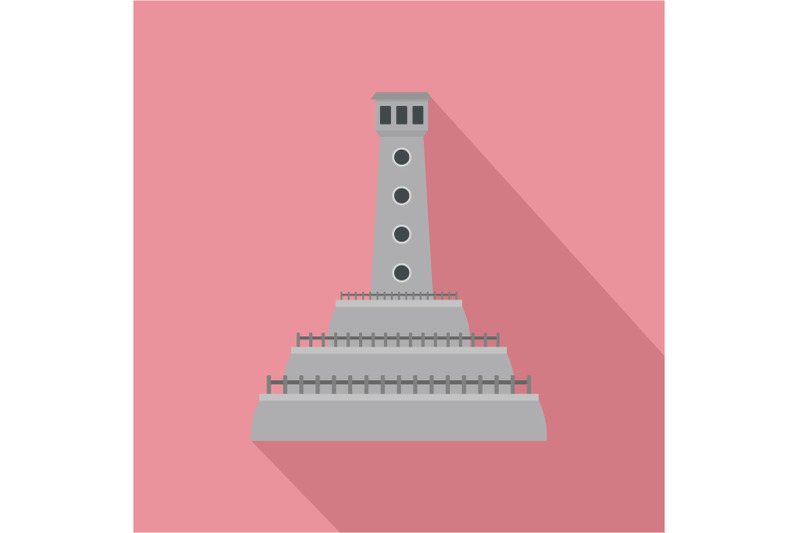 stone-lighthouse-icon-flat-style