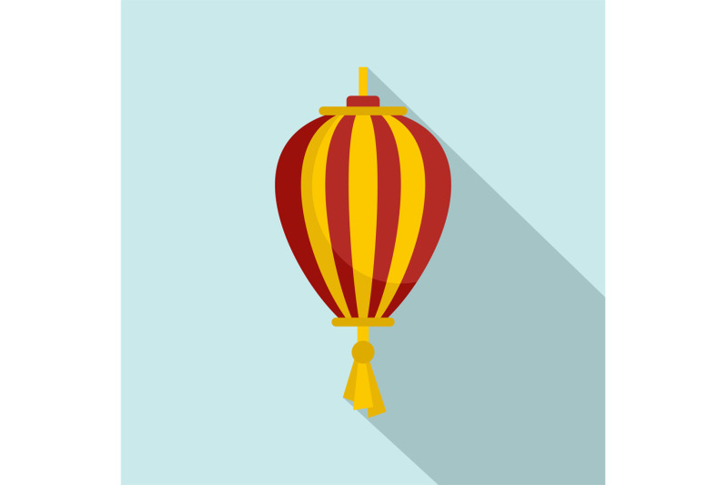 outdoor-asian-lantern-icon-flat-style