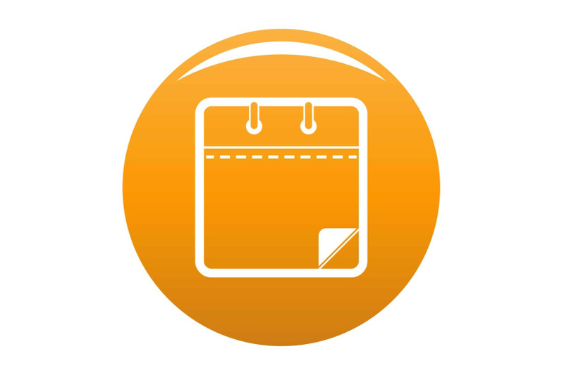 calendar-clean-icon-vector-orange