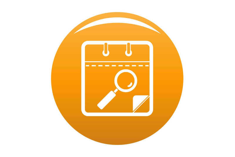 calendar-search-icon-vector-orange