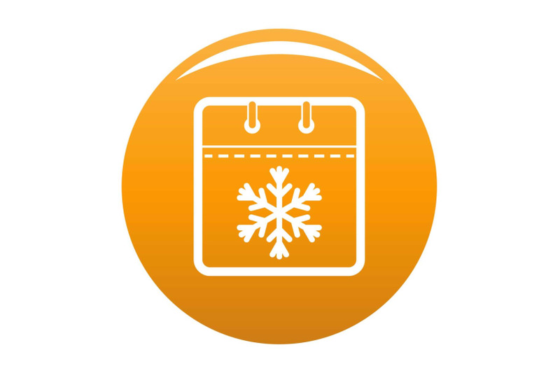 calendar-winter-icon-vector-orange