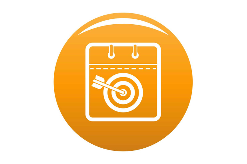 calendar-target-icon-vector-orange