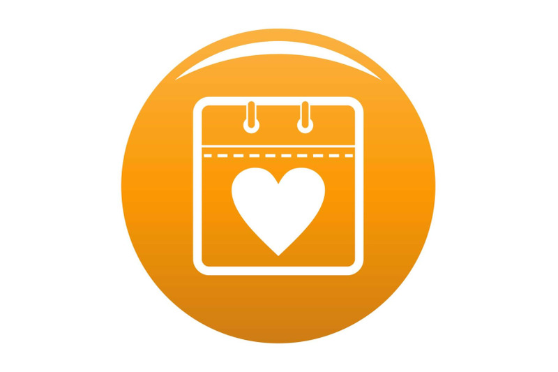 calendar-valentine-day-icon-vector-orange