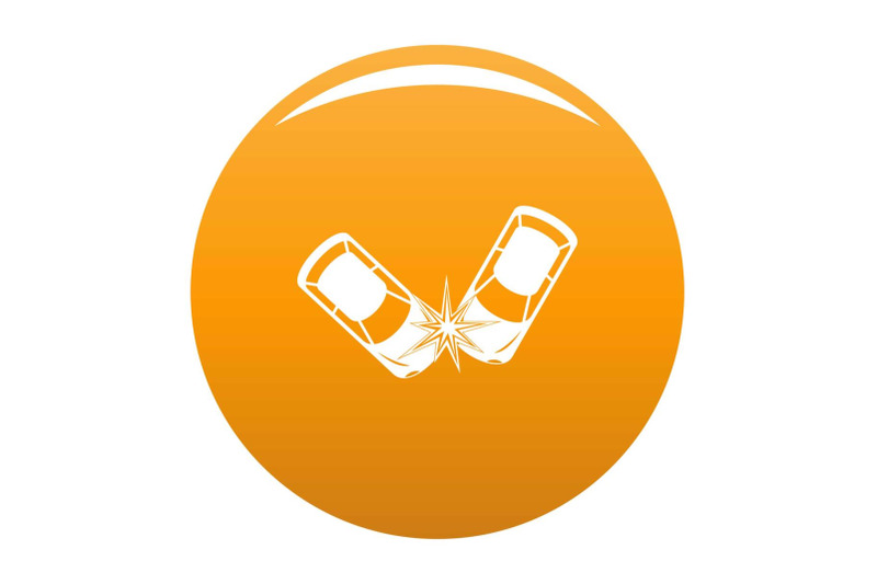 hard-collision-icon-vector-orange