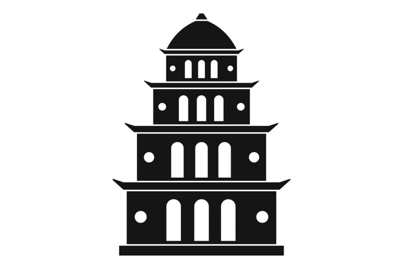 vietnam-temple-icon-simple-style