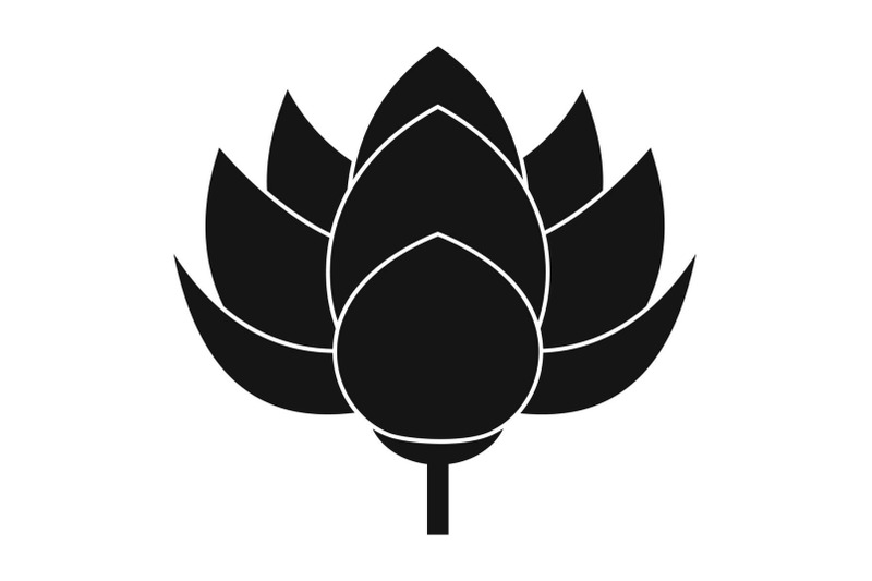 lotus-flower-icon-simple-style