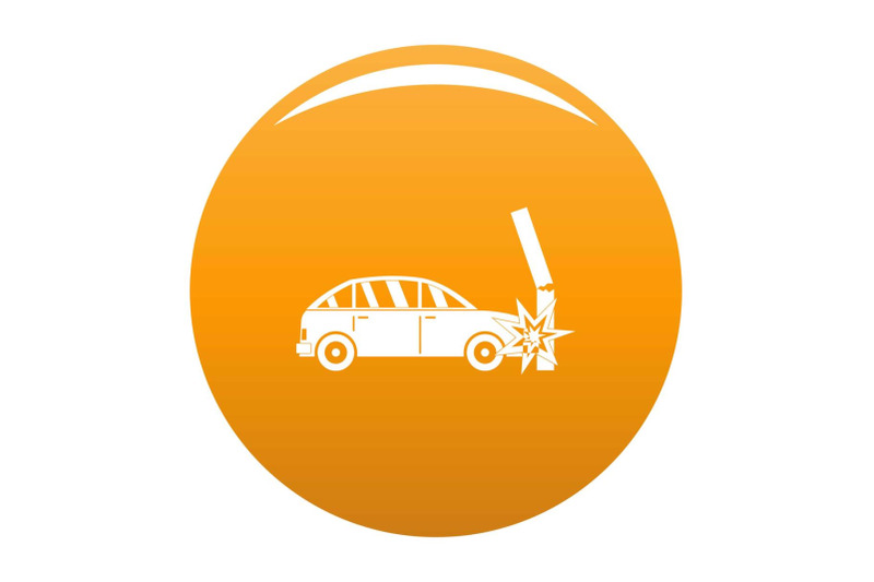 crashed-pillar-icon-vector-orange