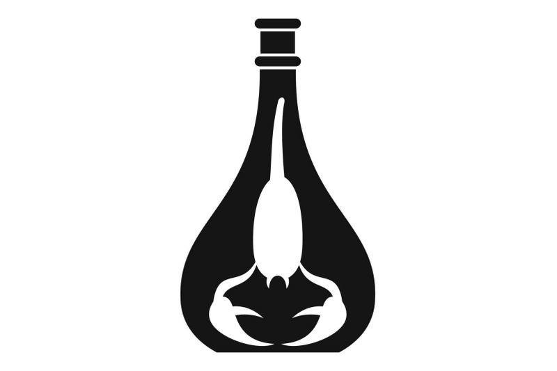 scorpion-bottle-icon-simple-style