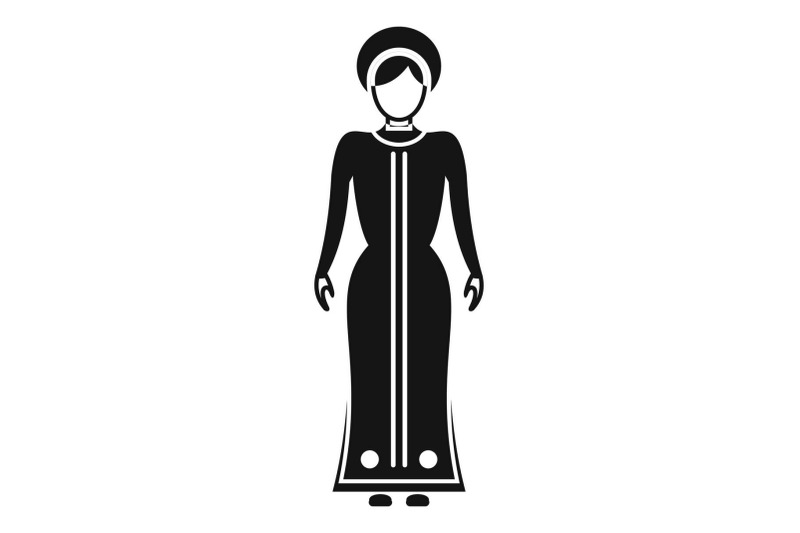 vietnam-woman-icon-simple-style