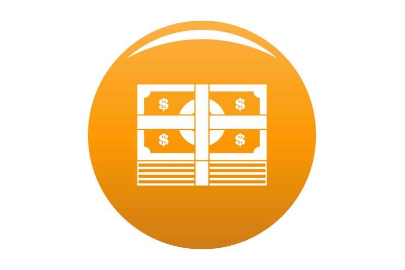 bundle-banknote-icon-vector-orange