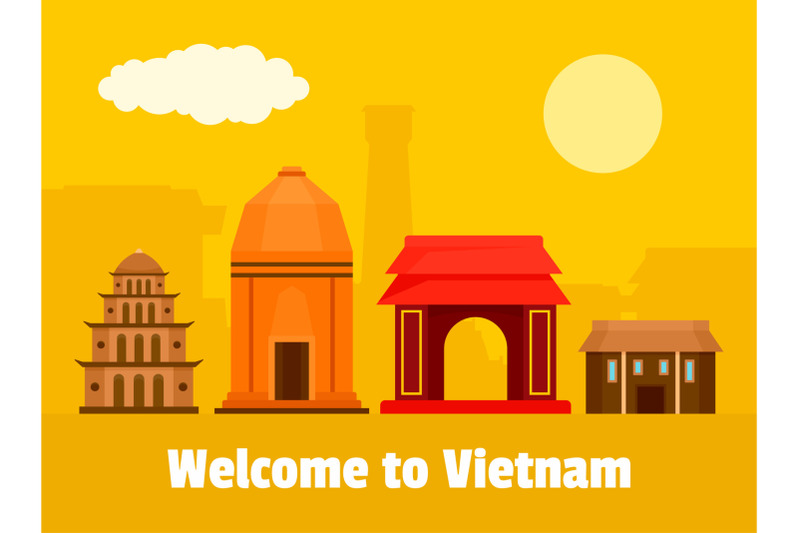 welcome-to-vietnam-background-flat-style