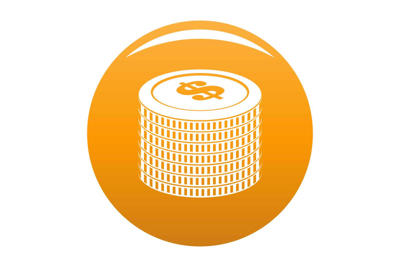 investment-coin-icon-vector-orange