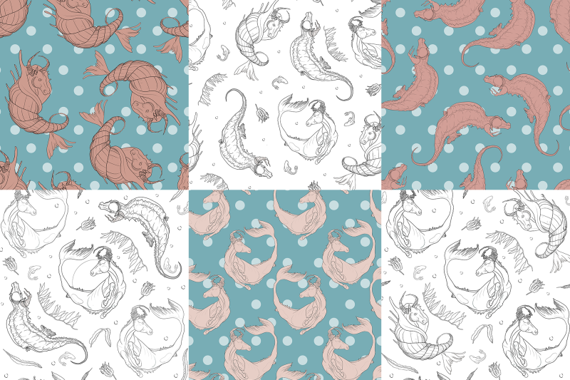 seahorse-seamless-patterns-set-sublimation-nautical-art