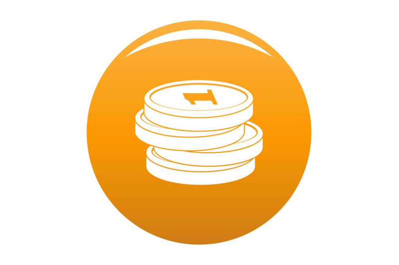 concept-coin-icon-vector-orange