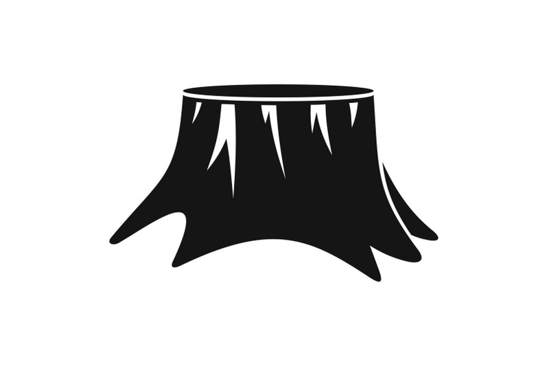 old-stump-icon-simple-style