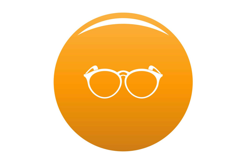 plastic-eyeglasses-icon-vector-orange