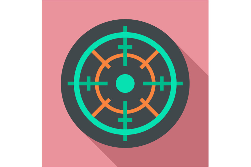 gun-target-icon-flat-style