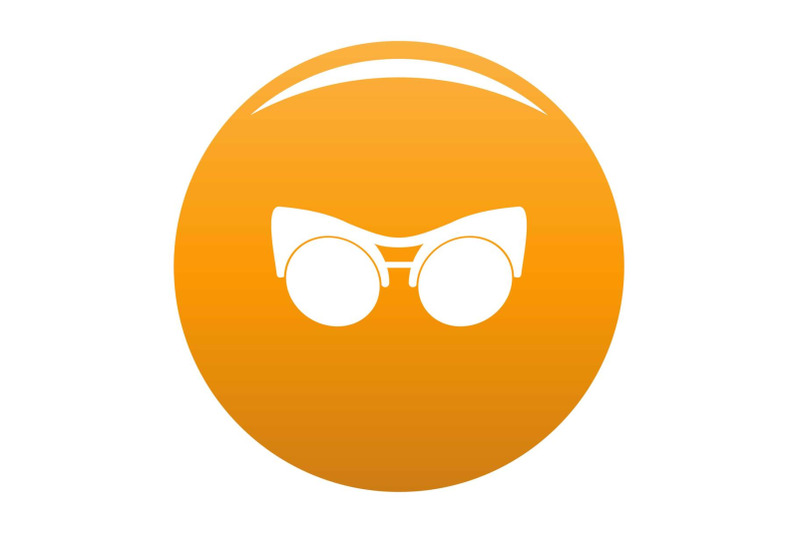 black-eyeglasses-icon-vector-orange