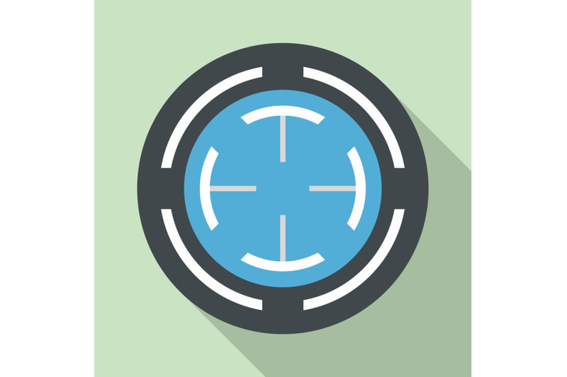 blue-gun-aim-icon-flat-style