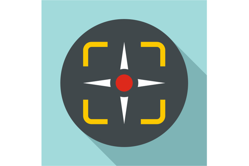 fighter-target-icon-flat-style