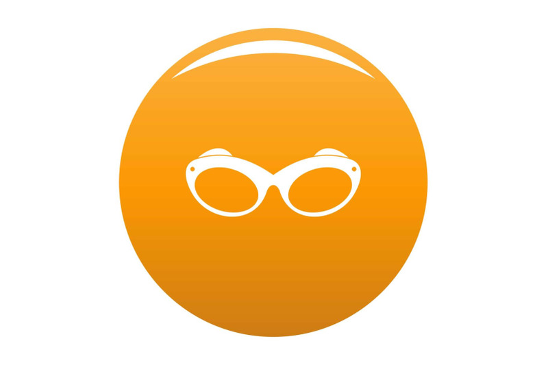 retro-spectacles-icon-vector-orange