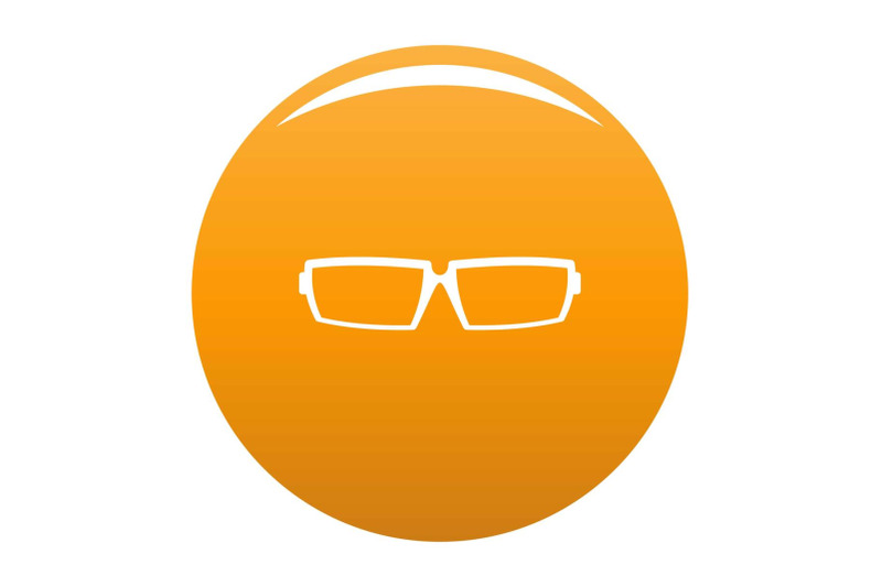 sport-eyeglasses-icon-vector-orange
