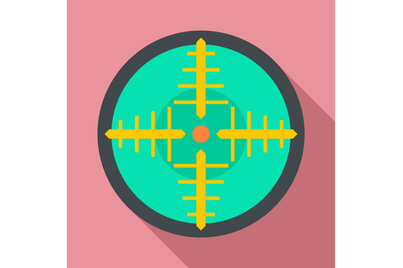 green-gun-aim-icon-flat-style