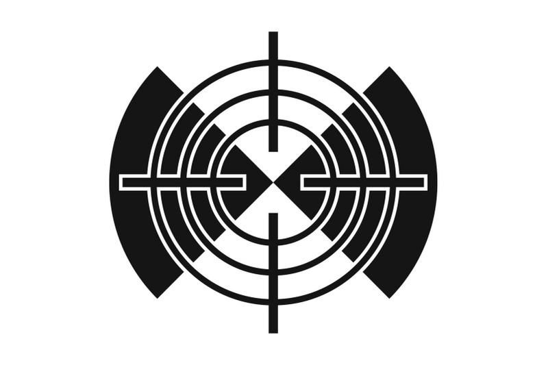 cross-gun-aim-icon-simple-style