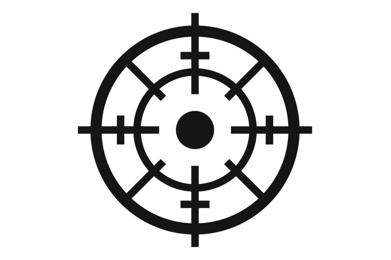 maritime-radar-aim-icon-simple-style
