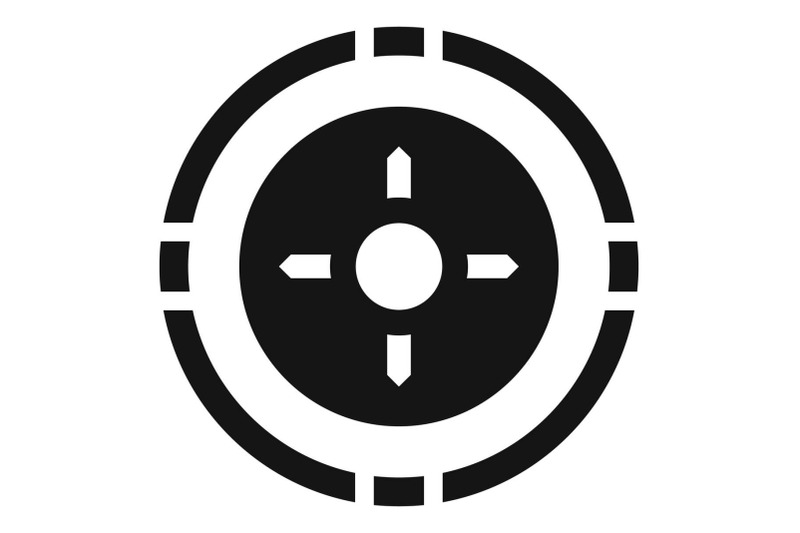 hunting-gun-aim-icon-simple-style