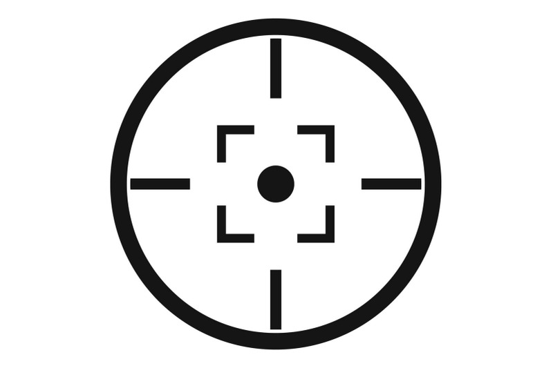 gun-target-icon-simple-style