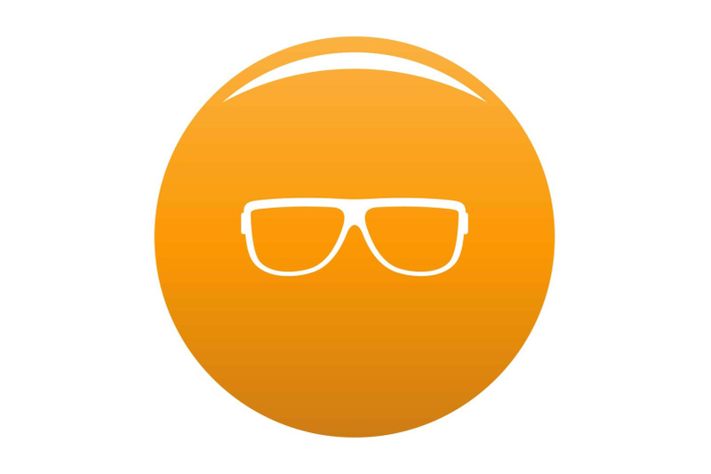 eyeglasses-without-diopters-icon-vector-orange