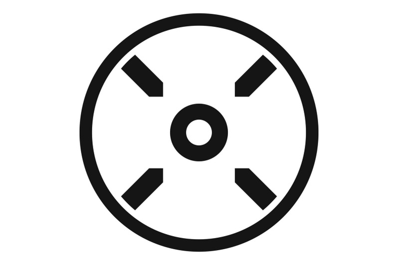 modern-gun-target-icon-simple-style